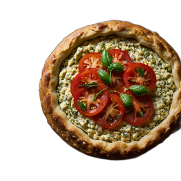 Torta salata broccoli pomodori secchi e zafferano